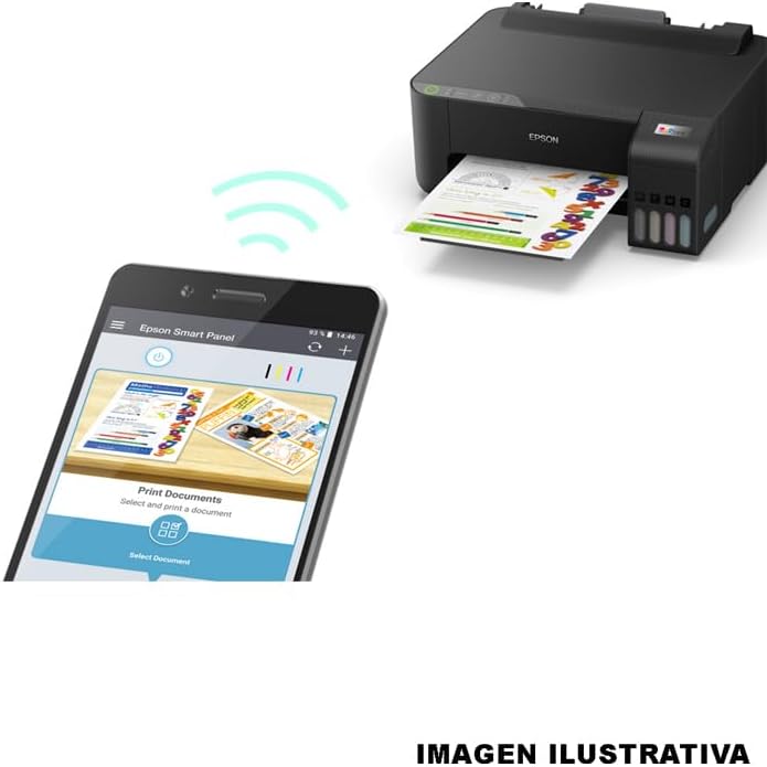Impresora Epson EcoTank L1250 | Tinta Continua, Wi-Fi + Wi-Fi Direct, 33 ppm Negro / 15 ppm Color, Diseño Compacto