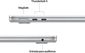MACBOOK AIR 13 PULGADAS/CHIP M5 DE APPLE CON 10CPU Y 10GPU/24GB/1TB SSD/2 PUERTOS THUNDERBOLT 4/PUERTO MAGSAFE 3/MAGIC KEYBOARD CON TOUCH ID/PLATA