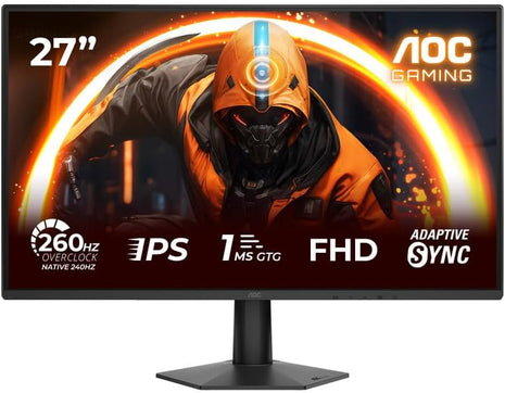 Monitor Gamer Curvo AOC C27G4H2 27" | 200Hz, 1ms, Full HD, VA, AMD FreeSync, Negro/Rojo
