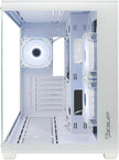 Gabinete Ocelot Gaming W-Cube 2 | Mid Tower, Cristal Templado Frontal/Lateral, 3 Ventiladores ARGB, Blanco