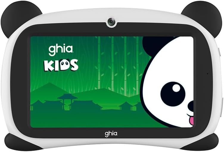 Tablet Kids Panda Ojos Verdes 7" | Pentacore, 4GB RAM, 64GB, Android 15, USB-C, Wi-Fi