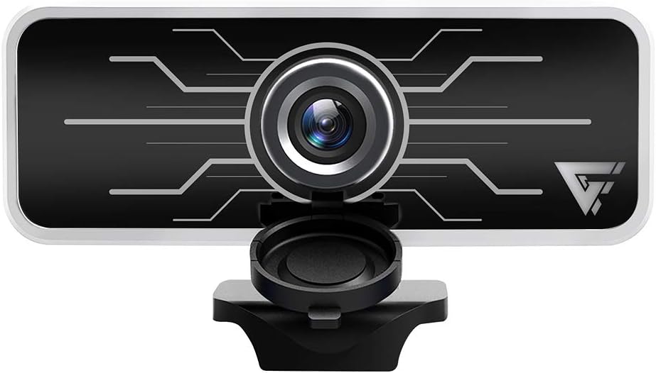 Webcam Game Factor WG400 | Full HD 1080p, 30FPS, Iluminación LED, Micrófono Integrado, Tapa de Privacidad, USB