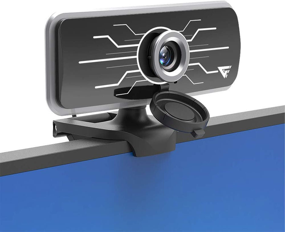 Webcam Game Factor WG400 | Full HD 1080p, 30FPS, Iluminación LED, Micrófono Integrado, Tapa de Privacidad, USB