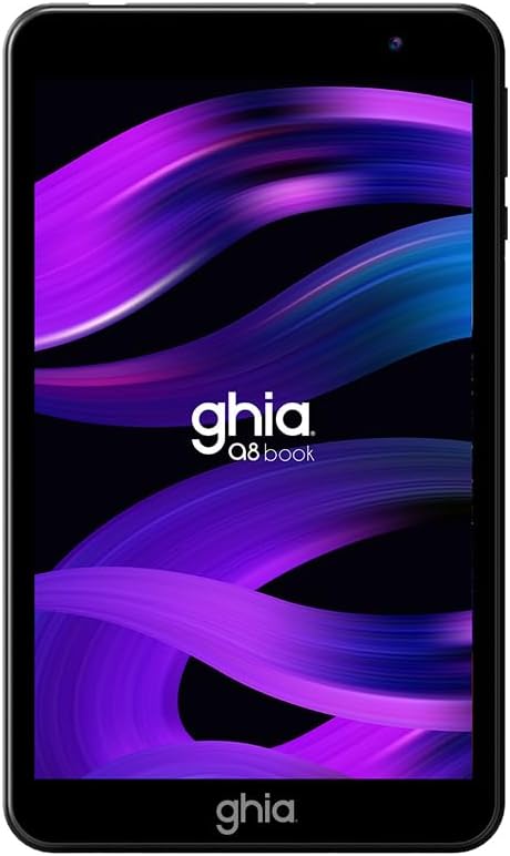 Tablet A8 Book 8" | Octacore, 4GB RAM, 64GB, 4000mAh, Android 14, Wi-Fi | Negro o Turquesa