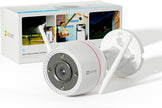 Cámara Exterior EZVIZ H3c 2K (3MP) | Visión Nocturna a Color, Defensa Activa con Sirena, IA con Detección Humana, IP67
