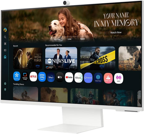 Samsung Smart Monitor M8 32" | 4K UHD (3840 x 2160), USB-C, Cámara SlimFit, Wi-Fi, Bluetooth, Blanco Cálido