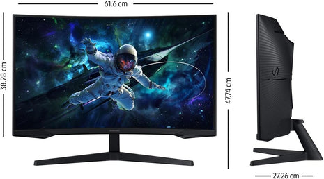 Samsung Odyssey G5 27" Curvo | QHD (2560 x 1440), 165Hz, 1ms, Panel VA, HDR10, DisplayPort, HDMI, Negro