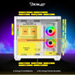 Gabinete Ocelot Gaming W-Cube 2 | Mid Tower, Cristal Templado Frontal/Lateral, 3 Ventiladores ARGB, Blanco