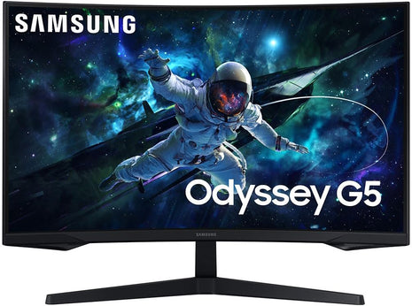Samsung Odyssey G5 27" Curvo | QHD (2560 x 1440), 165Hz, 1ms, Panel VA, HDR10, DisplayPort, HDMI, Negro