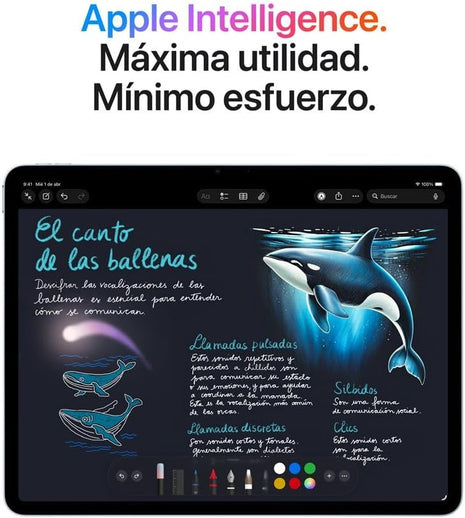 Apple iPad Air 11" (Chip M3) I Wi-Fi, 256GB, CPU 8-Core, Pantalla Liquid Retina, Gris Espacial