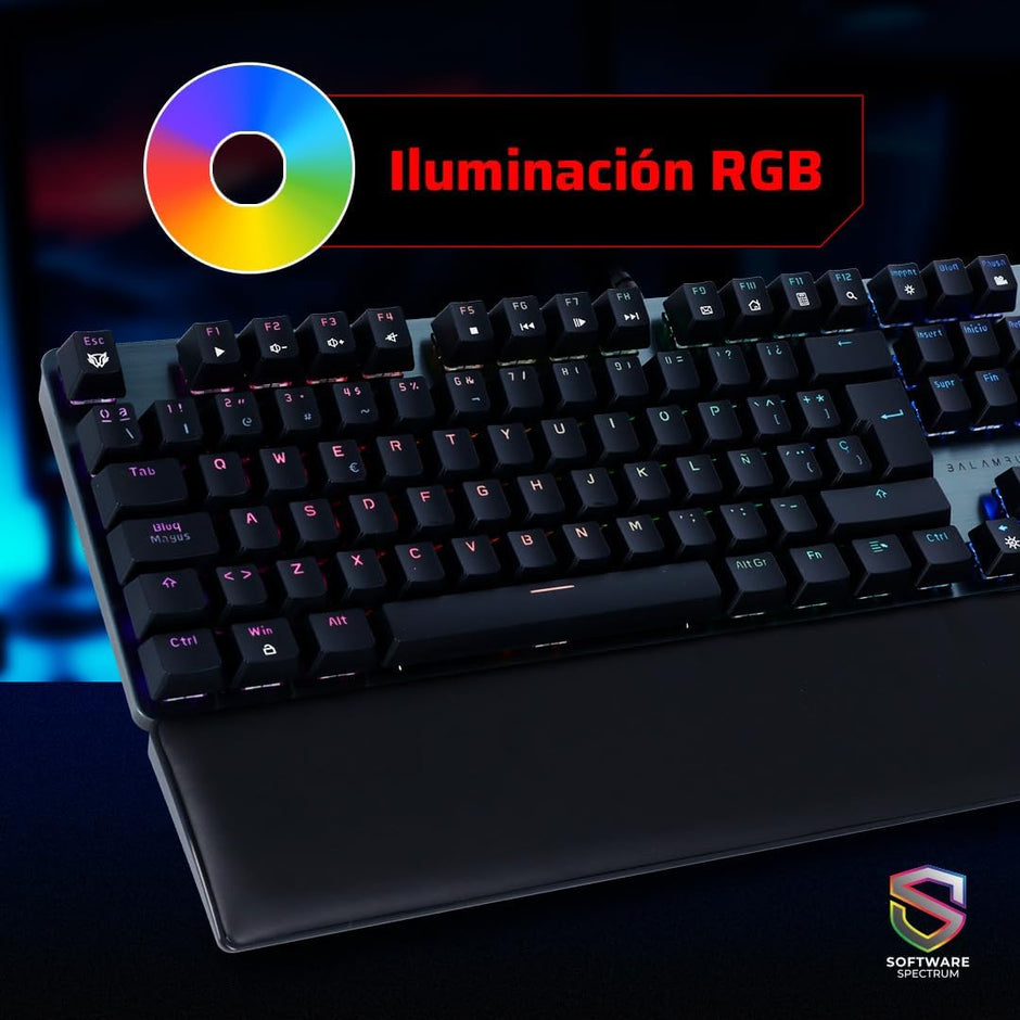 Teclado Gamer Balam Rush Dominate GKX775 | Optomecánico, RGB, 117 Teclas, Reposamuñecas, Multiplataforma