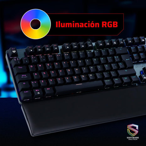 Teclado Gamer Balam Rush Dominate GKX775 | Optomecánico, RGB, 117 Teclas, Reposamuñecas, Multiplataforma