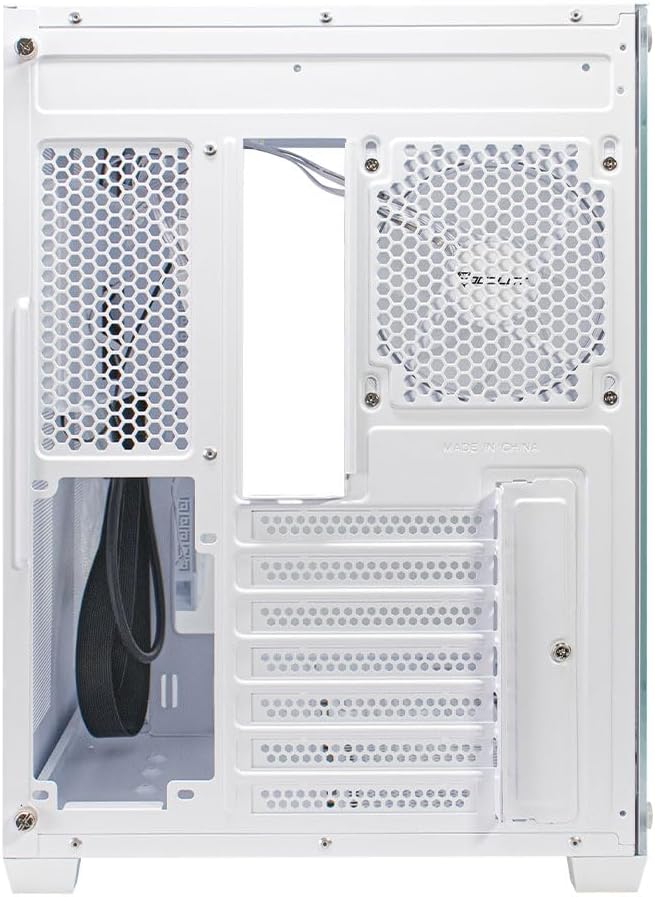 Gabinete Ocelot Gaming W-Cube 2 | Mid Tower, Cristal Templado Frontal/Lateral, 3 Ventiladores ARGB, Blanco