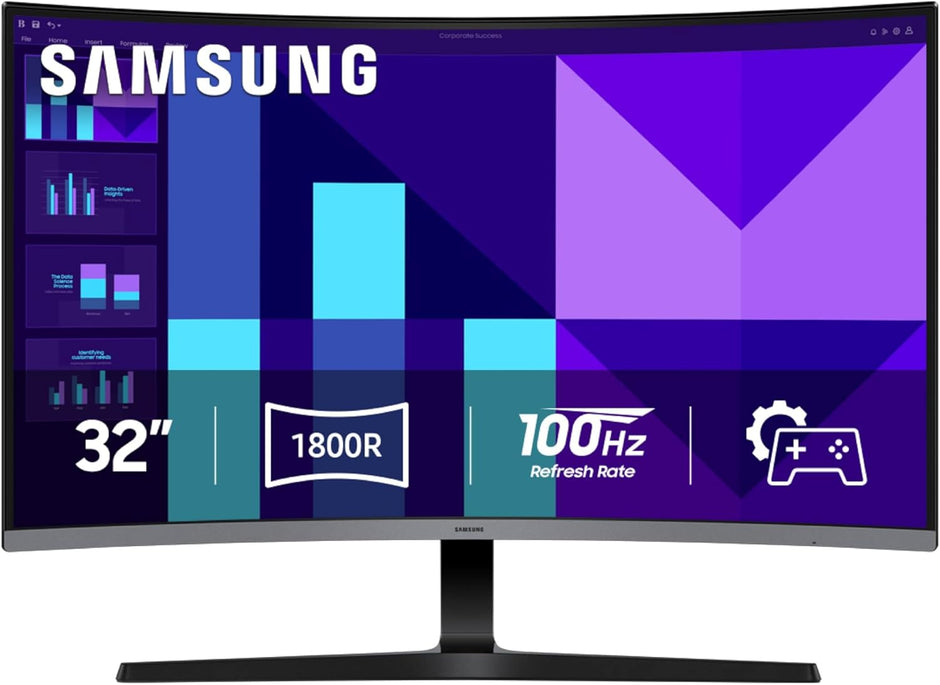 Samsung S3 S39GD 32" Curvo | FHD (1920 x 1080), 100Hz, Panel VA, HDMI, D-Sub, Negro