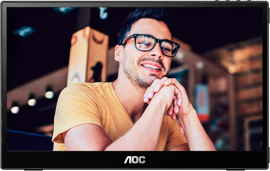 Monitor Portátil AOC 16T20 15.6" | IPS, Full HD (1920 x 1080), USB-C, Diseño Ultra Delgado, Negro