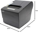 Impresora Térmica Ghia GTP801 | 80mm, Alta Velocidad 250mm/s, Ethernet/USB/RJ11, Autocortador, Negra