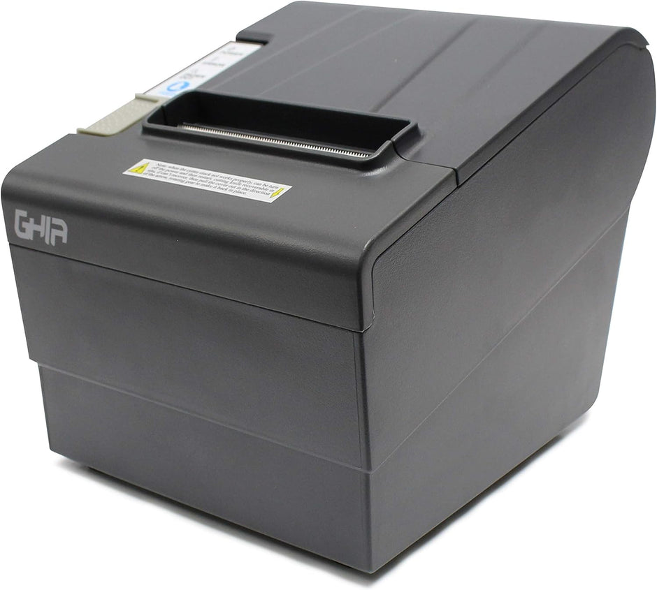 Impresora Térmica Ghia GTP801 | 80mm, Alta Velocidad 250mm/s, Ethernet/USB/RJ11, Autocortador, Negra