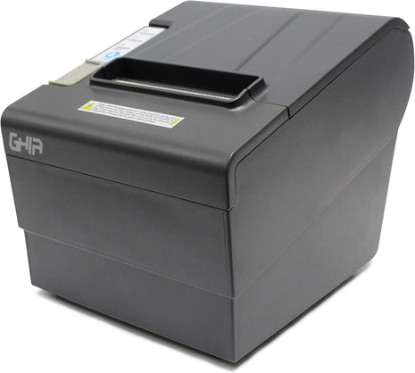 Impresora Térmica Ghia GTP801 | 80mm, Alta Velocidad 250mm/s, Ethernet/USB/RJ11, Autocortador, Negra