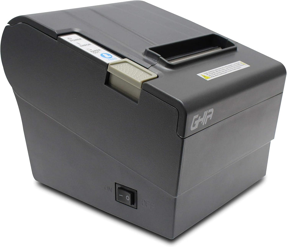 Impresora Térmica Ghia GTP801 | 80mm, Alta Velocidad 250mm/s, Ethernet/USB/RJ11, Autocortador, Negra