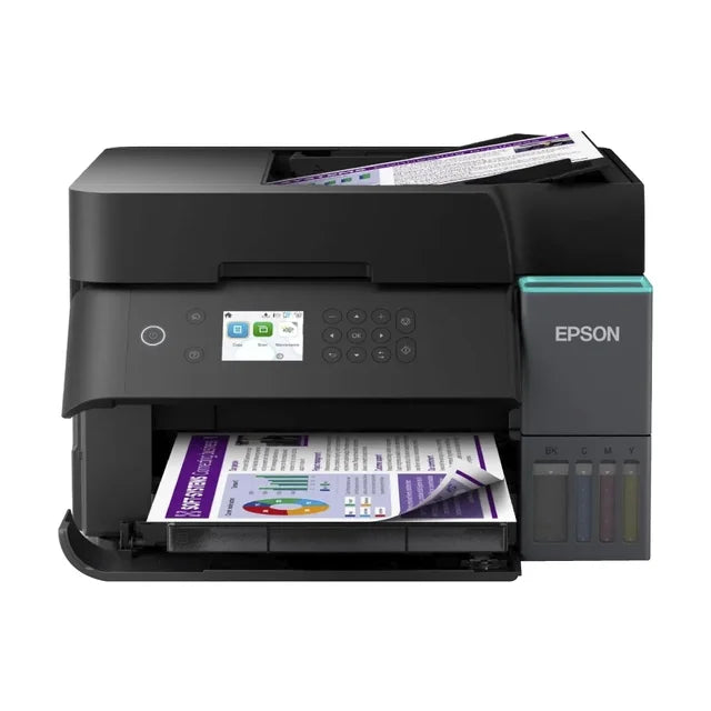 Multifuncional Epson EcoTank L6370 | Tinta Continua, Wi-Fi, Impresión Duplex, ADF, Ethernet, Color Negro