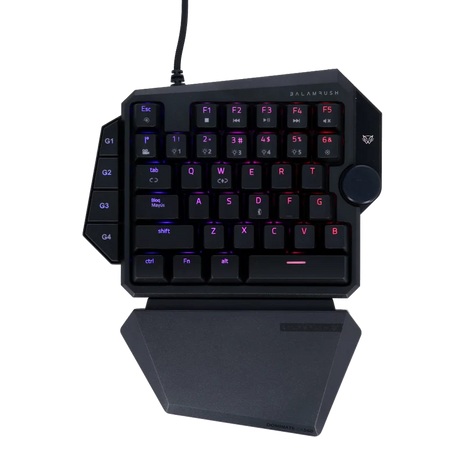 Teclado Mecánico Gamer a una Mano Balam Rush Dominate GK540 | RGB, 39 Teclas, USB, Negro