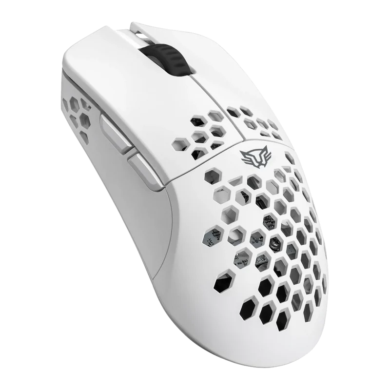 Mouse Gamer Balam Rush Speeder Light MG969 | Triple Conexión (Bluetooth, Inalámbrico, USB), 5000 DPI, 7 Botones, RGB, Blanco