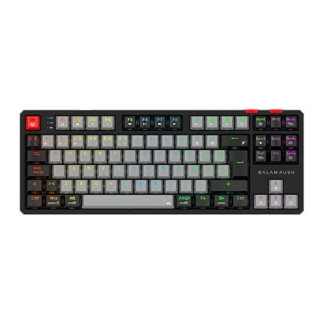 Teclado Mecánico Gamer Balam Rush Level Pro GK990 | Inalámbrico Dual (2.4GHz + BT 5.0) + USB-C, Conecta 5 Dispositivos, RGB, TKL Español