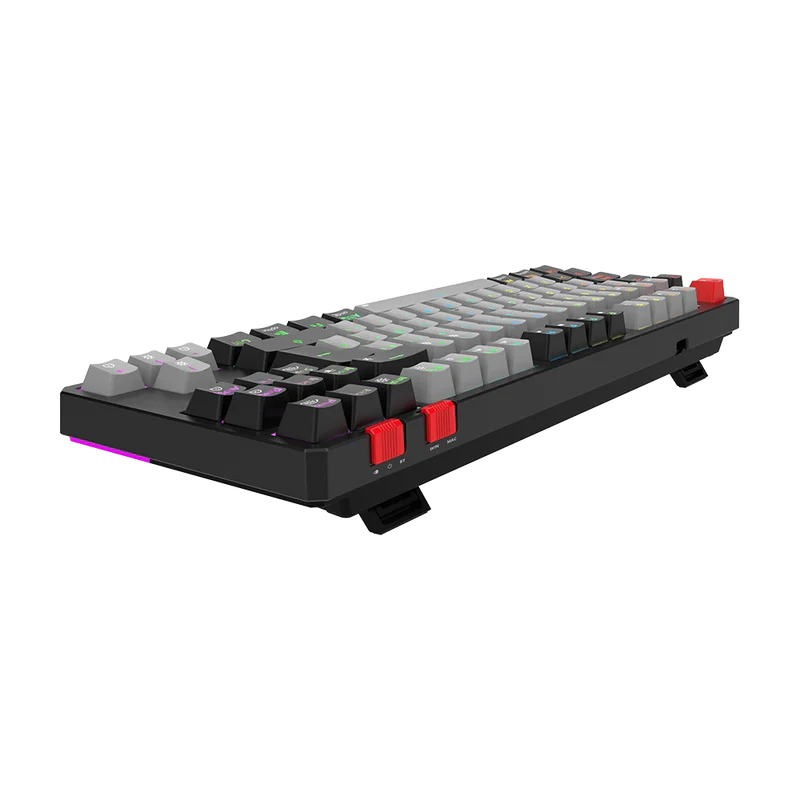 Teclado Mecánico Gamer Balam Rush Level Pro GK990 | Inalámbrico Dual (2.4GHz + BT 5.0) + USB-C, Conecta 5 Dispositivos, RGB, TKL Español