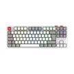 Teclado Mecánico Gamer Balam Rush Level Pro GK990 Blanco | Inalámbrico Dual (BT + 2.4GHz) + USB-C, Conecta 5 Dispositivos, RGB, TKL Español