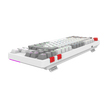 Teclado Mecánico Gamer Balam Rush Level Pro GK990 Blanco | Inalámbrico Dual (BT + 2.4GHz) + USB-C, Conecta 5 Dispositivos, RGB, TKL Español