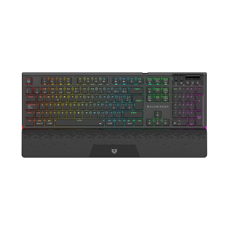 Teclado Mecánico Gamer Balam Rush Dominate Expert GK979I | Negro, Inalámbrico Dual (BT + 2.4GHz), RGB, 105 Teclas, Español