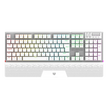 Teclado Mecánico Gamer Balam Rush Dominate Expert GK979I | Blanco, Inalámbrico Dual (BT + 2.4GHz), RGB, 105 Teclas, Español
