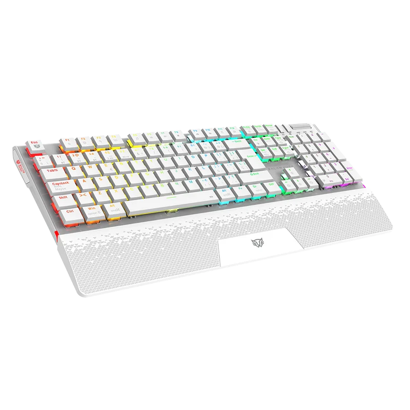Teclado Mecánico Gamer Balam Rush Dominate Expert GK979I | Blanco, Inalámbrico Dual (BT + 2.4GHz), RGB, 105 Teclas, Español