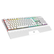 Teclado Mecánico Gamer Balam Rush Dominate Expert GK979I | Blanco, Inalámbrico Dual (BT + 2.4GHz), RGB, 105 Teclas, Español