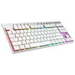Teclado Mecánico Gamer Balam Rush Dominate Expert GK959 Blanco | Inalámbrico Dual (2.4GHz + BT 5.0), RGB, TKL 87 Teclas, Español