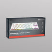 Teclado Mecánico Gamer Balam Rush Dominate Expert GK959 Blanco | Inalámbrico Dual (2.4GHz + BT 5.0), RGB, TKL 87 Teclas, Español