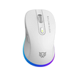 Kit Gamer Inalámbrico Balam Rush Squad Conquest Pro KG525 | Blanco, Teclado 97 Teclas + Mouse 7200 DPI, RGB, Dual (BT + 2.4GHz)