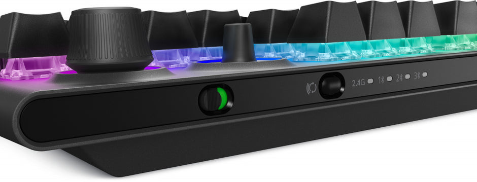 Teclado Mecánico Gaming Alienware AW920K | Tri-Mode (Inalámbrico, BT, USB), RGB AlienFX, Switches Cherry MX Red