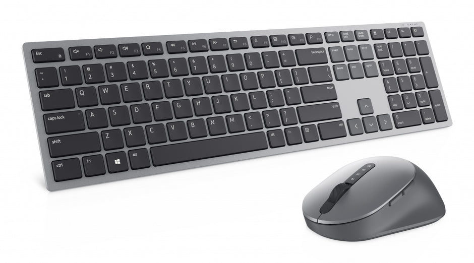 Kit de Teclado y Mouse Dell Premier KM7321W | Multidispositivo (3 Equipos), Inalámbrico + Bluetooth, Gris Titán