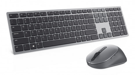 Kit de Teclado y Mouse Dell Premier KM7321W | Multidispositivo (3 Equipos), Inalámbrico + Bluetooth, Gris Titán