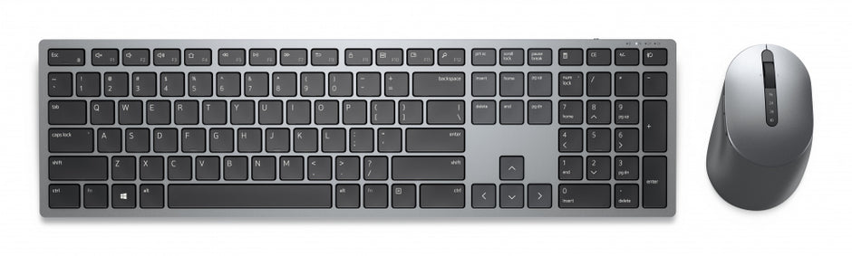 Kit de Teclado y Mouse Dell Premier KM7321W | Multidispositivo (3 Equipos), Inalámbrico + Bluetooth, Gris Titán