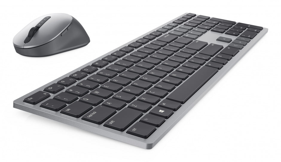 Kit de Teclado y Mouse Dell Premier KM7321W | Multidispositivo (3 Equipos), Inalámbrico + Bluetooth, Gris Titán