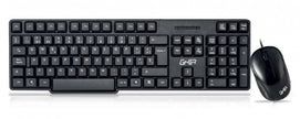 Kit de Teclado y Mouse Alámbrico Ghia | Ergonómico, Multimedia, Conexión USB, Color Negro
