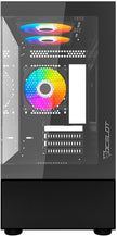 Gabinete Ocelot Gaming Glass EN6 | Mini Tower, Cristal Templado Frontal/Lateral, 3 Ventiladores, Negro