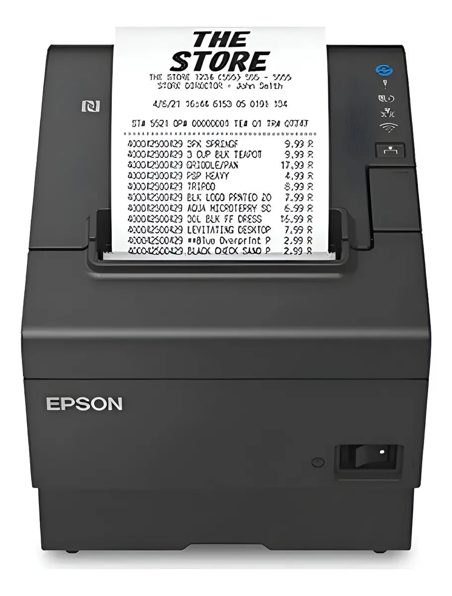 Impresora Térmica Epson TM-T88VII | Ultra Rápida 500mm/s, 80mm/58mm, Triple Interfaz (USB+Ethernet+Serial), Negra