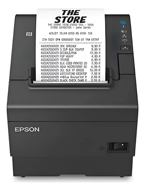 Impresora Térmica Epson TM-T88VII | Ultra Rápida 500mm/s, 80mm/58mm, Triple Interfaz (USB+Ethernet+Serial), Negra