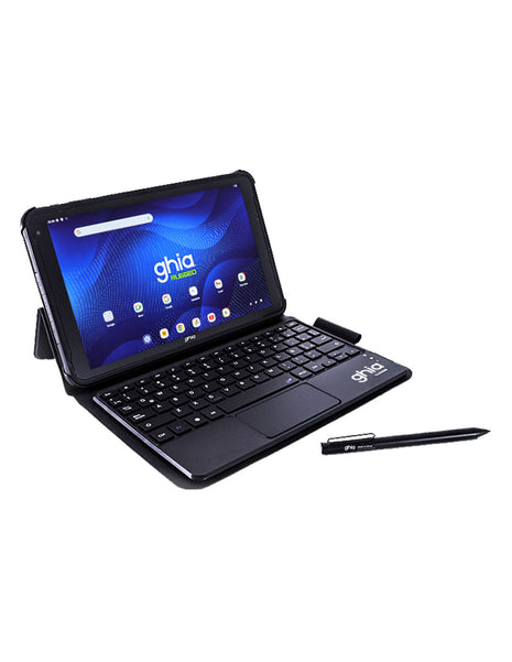 Tablet GHIA Rugged 10.1" de Uso Rudo I Octacore, 4GB RAM, 256GB, Batería 10,000mAh, Android 13 | Bundle con Teclado, Stylus y Correa