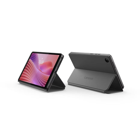 Lenovo Tab One 8.7" Bundle | Helio G85, 4GB RAM, 128GB, Incluye Folio Case, Android 14, Luna Grey