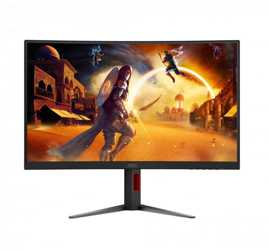 Monitor Gamer AOC 24G42HE 23.8" | IPS, Full HD (1920 x 1080), 200Hz, 1ms, G-Sync Compatible, Negro/Rojo