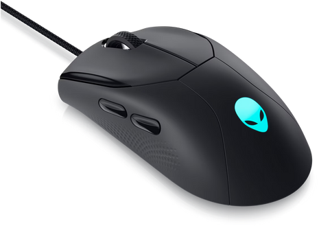 Mouse Gaming Dell Alienware AW320M | Alámbrico USB, 19,000 DPI, Diseño Ligero, Iluminación RGB, Negro